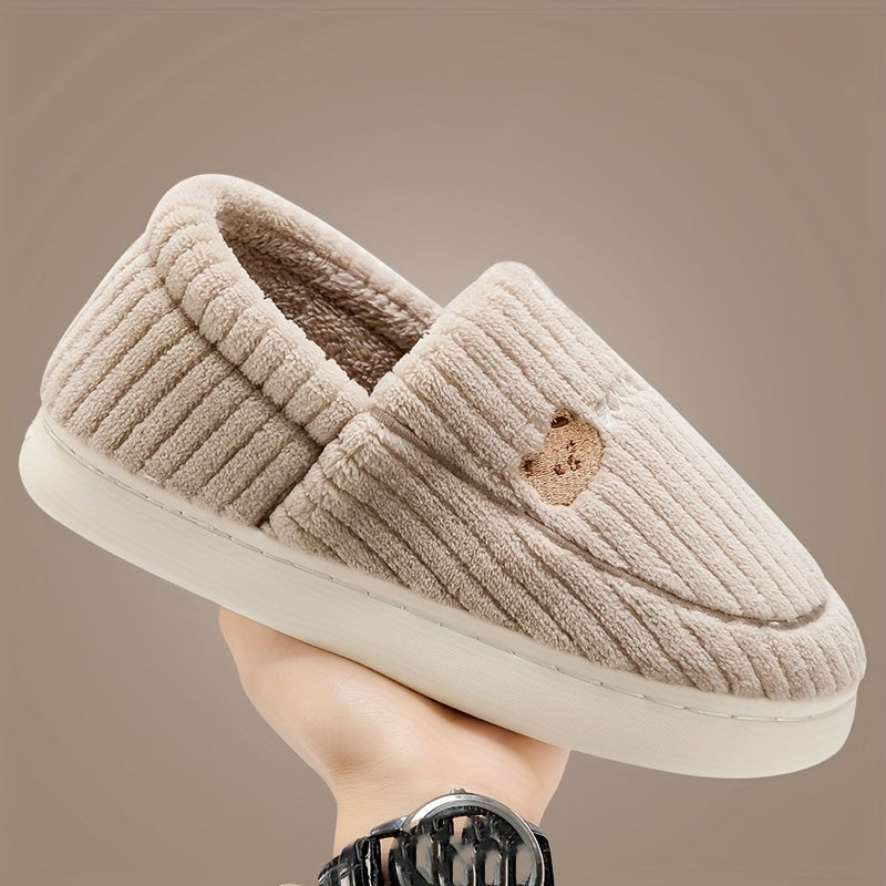 Ayollar uchun multfilm quyonli bosma qulay ichki chanoq poyabzal, yumshoq mato, TPR taglik