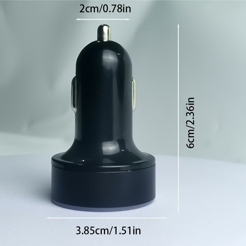 Digital Display Car Charger Dual PD Fast Charging 6-in-1 Multi-Function