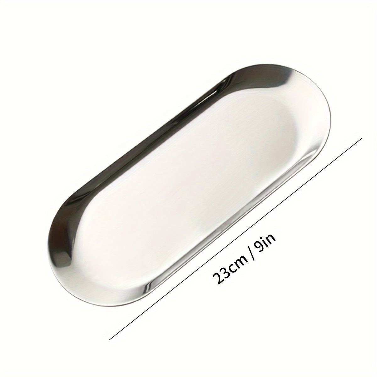 Stainless Steel Dessert Plate with Cartoon Pattern for Snacks and Fruit