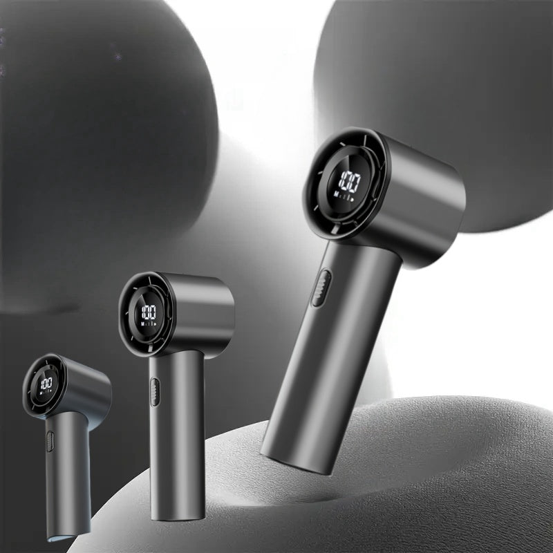 3-Speed USB Rechargeable Wearable Fan for Kids and Adults Black Lightweight Portable