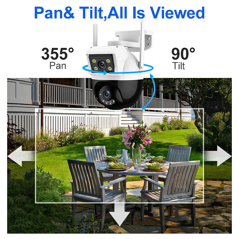 Wireless Outdoor IP66 Waterproof Security Camera with Multi-Function Features