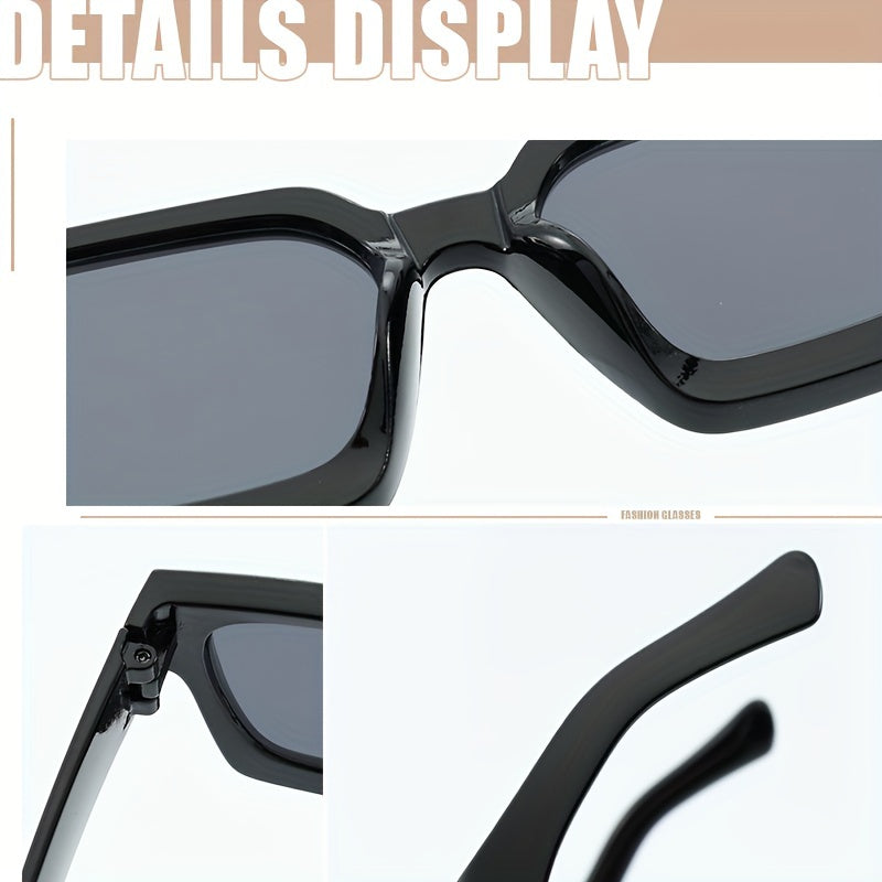 Unisex Y2K Style Thick Square Frame Glasses for Men and Women
