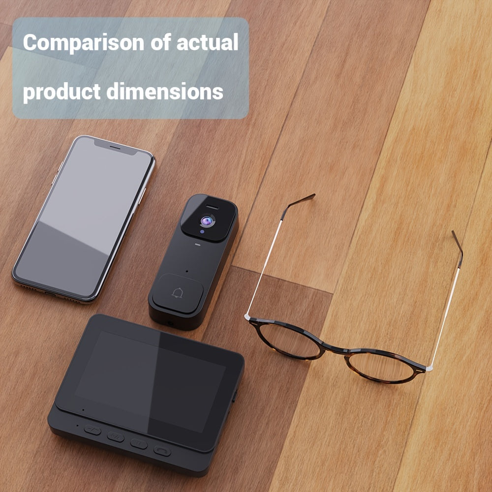 Video Doorbell Set No WiFi App Support Local Storage Up to 128GB