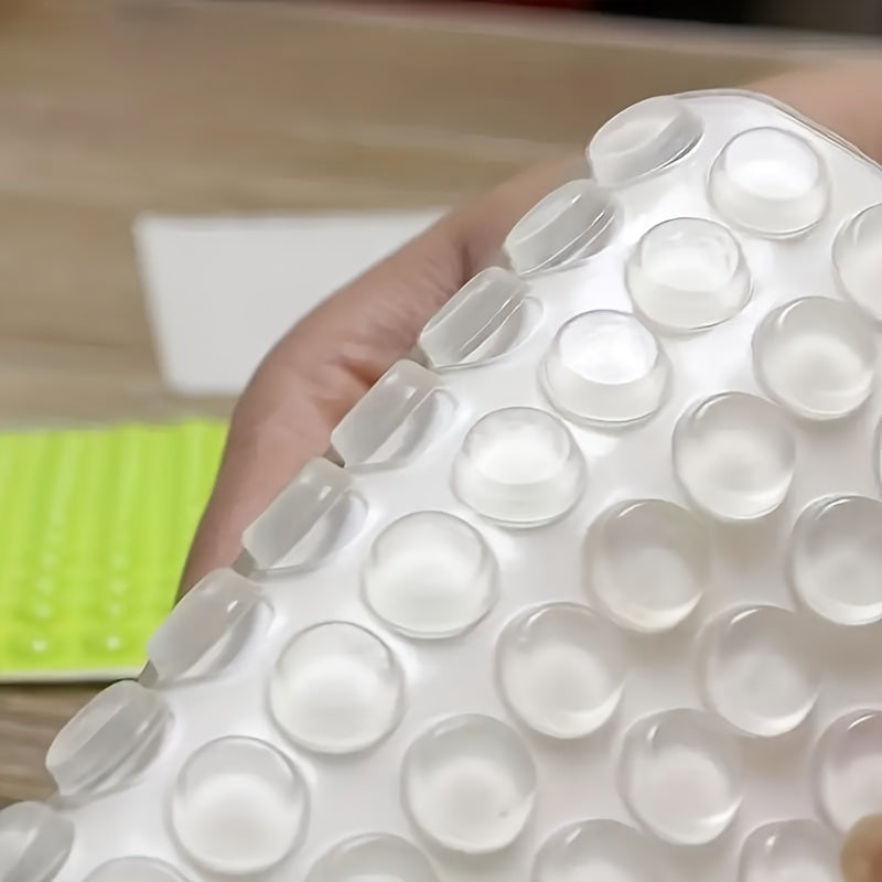 Transparent Rubber Bumper Pack of 100 Surface Protection for Furniture and Electronics