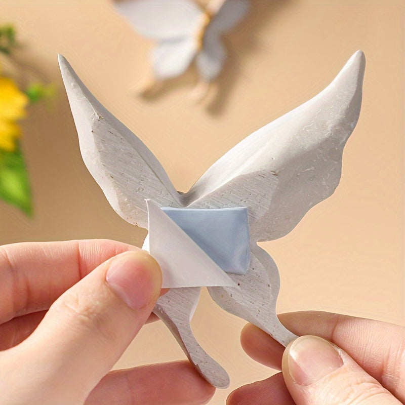 Decoración de pared con mariposa de resina para salas de estar y dormitorios