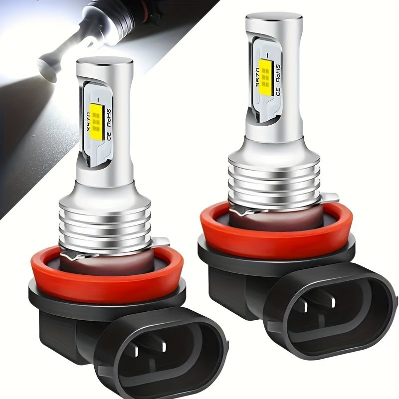 Bombillas de luz antiniebla para coche LED 2 unidades 6000K blanco H7 H4 H11 H8 9145 12V