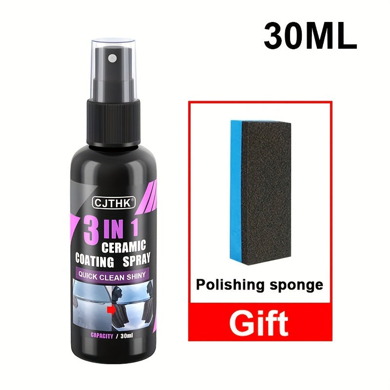Líquido de recubrimiento cerámico nano para coches, hidrofóbico, pulido, 3 en 1