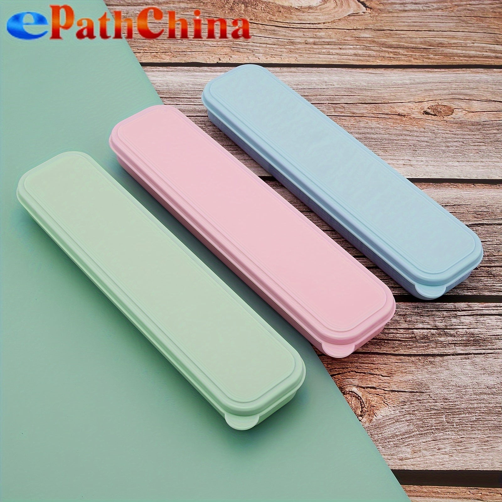 Portable Plastic Flatware Organizer for Travel and Kitchen Storage