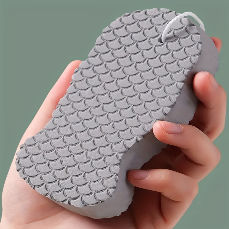 Durable Plastic Bath Sponge for All Ages Exfoliating Textured Shower Scrubber