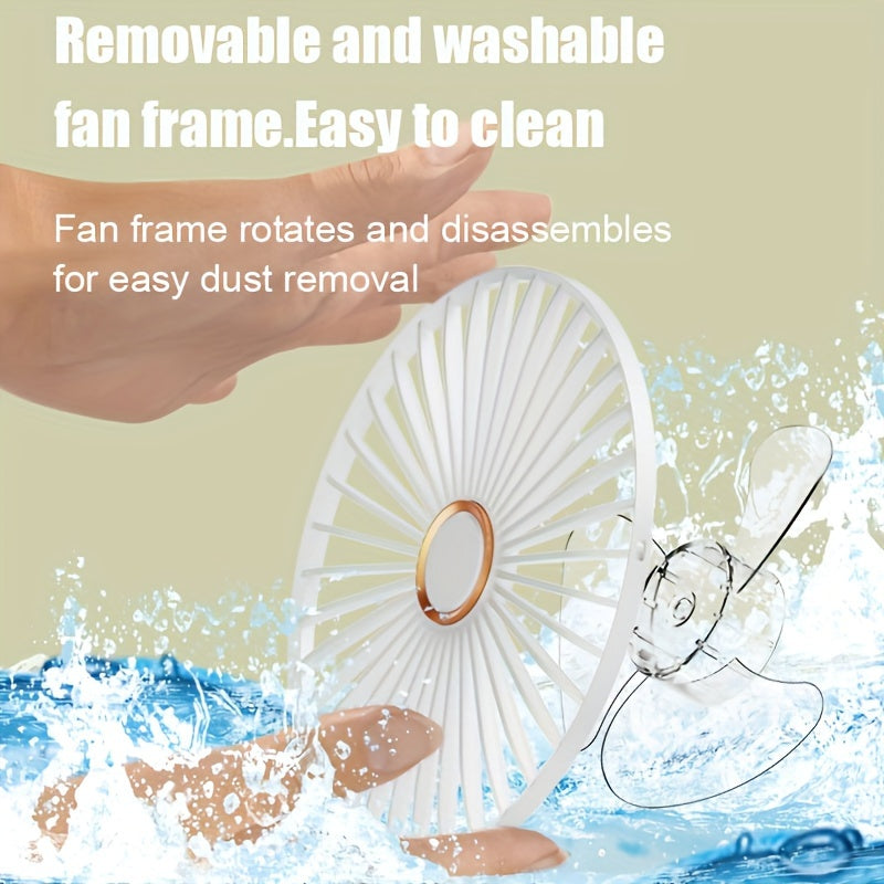 Vertical Clip-On Electric Fan with Adjustable Angles and Quiet Operation