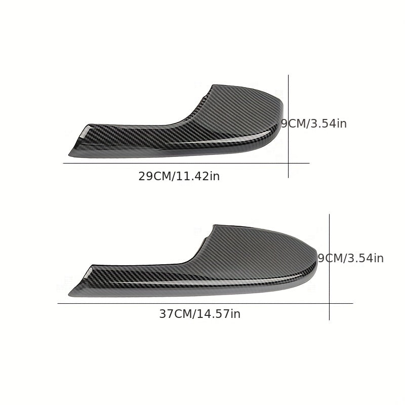 4-Piece Carbon Fiber Door Armrest Protector Cover Trim for Honda Civic 2016-2021