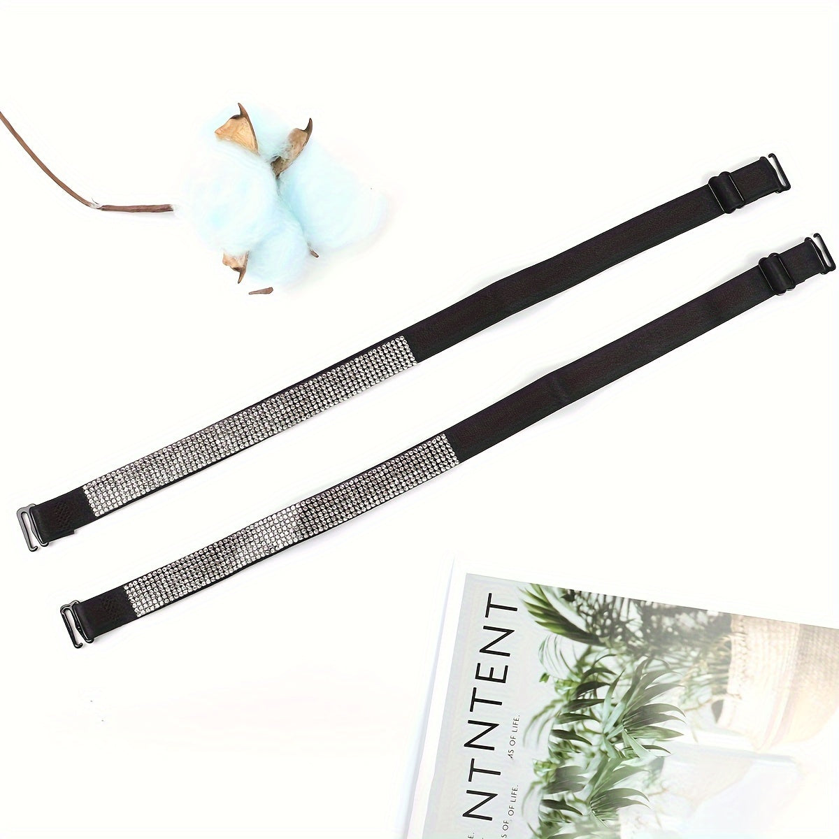 Adjustable Rhinestone Bra Straps for Women Lingerie and Underwear Accessories