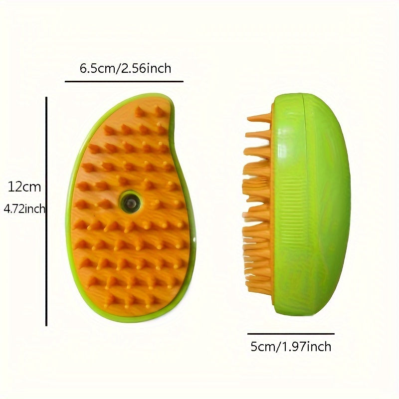 USB Charging Pet Grooming Brush for Cats and Dogs with Spiral Comb and 3-in-1 Function