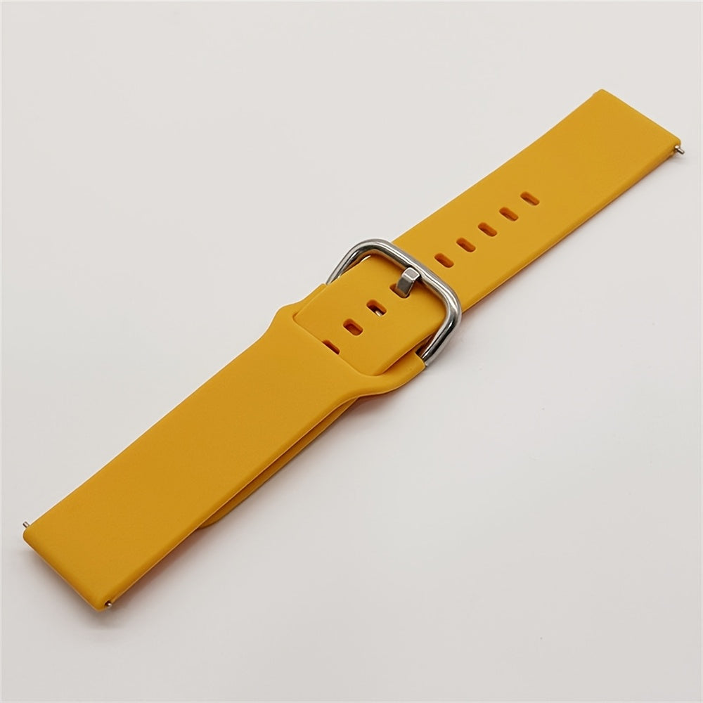 Unisex Silicone Watch Bands 20mm 22mm for Smartwatches with Tang Buckle or Loop Fastener