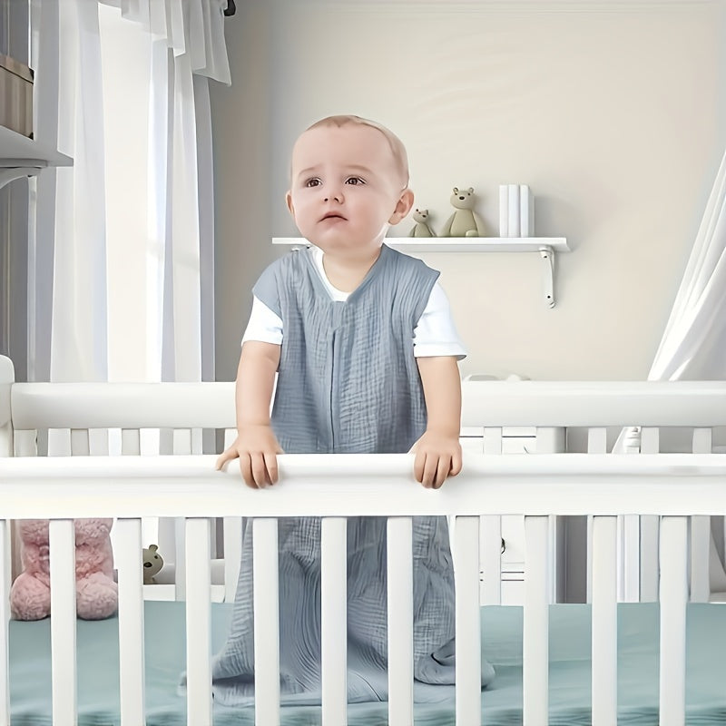 Baby Sleeping Bag for Infants 0-18 Months Cotton Muslin with 2-Way Zipper