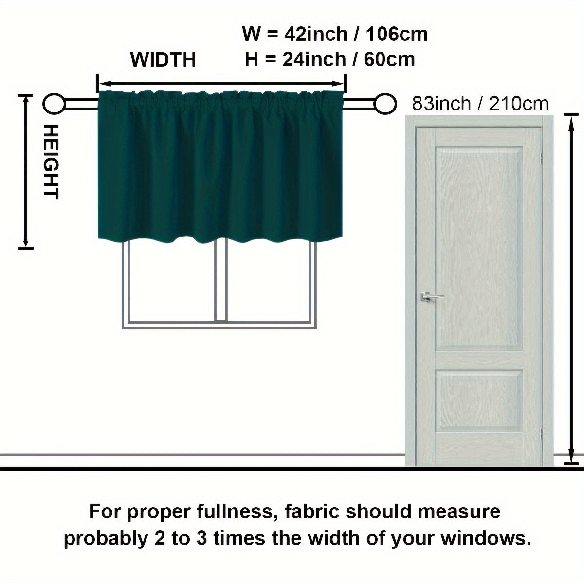 Blackout Heat Insulation Curtain Rod for Kitchen Living Room Bedroom Home Decor
