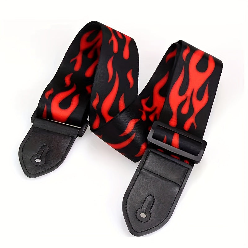 Регулируемый тканевый нейлоновый ремень для гитары на спину, подходит для струнных инструментов.