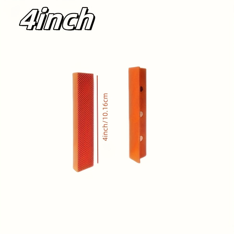 2-Pack Magnetic Vise Jaw Protector Strips, 6-Inch Polypropylene, Uncharged