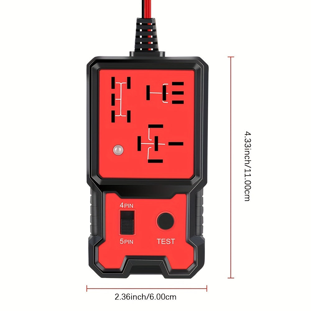 Universal 12V Automotive Relay Tester for Car Battery Check with LED