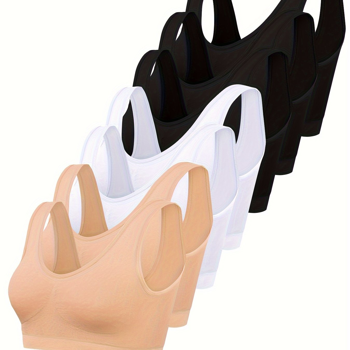 7-Piece Seamless Sports Bra Set for Women Breathable and Comfortable