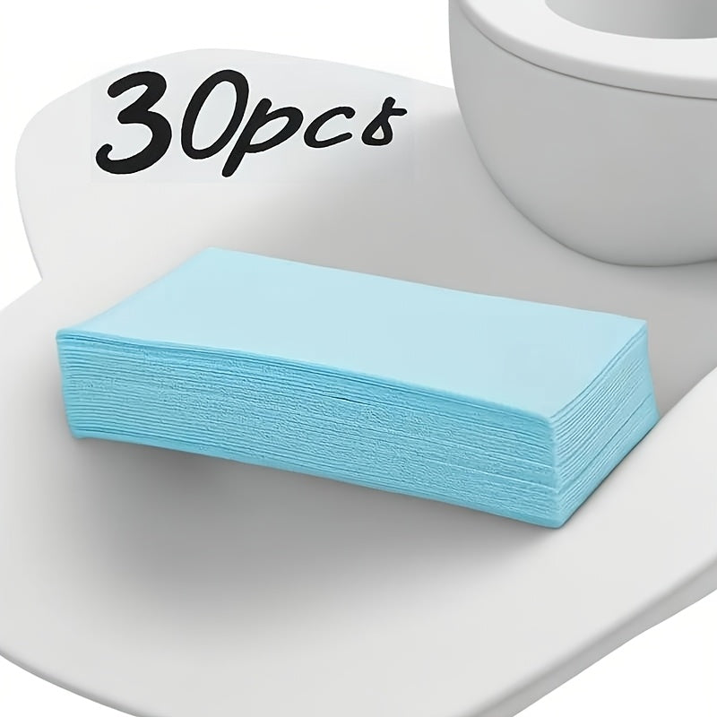 30 ta paketli hojatxona idishlari tozalash uchun varaqlar, foydalaniladigan, hidi yo'qotuvchi va dog'larni olib tashlovchi