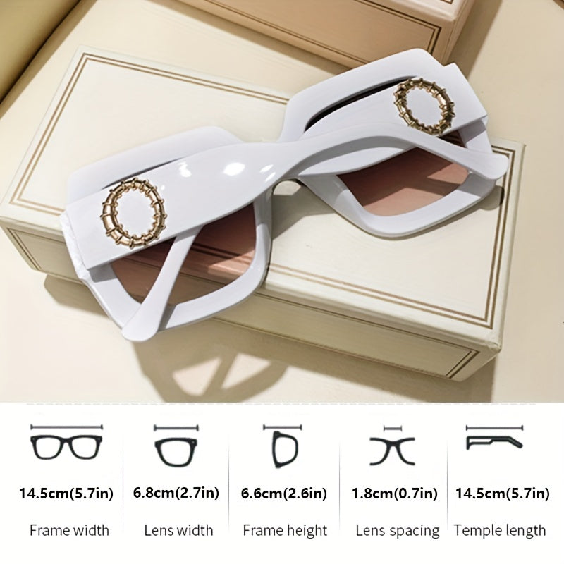 Unisex Retro Jelly Color Square Frame Sunglasses Anti-Glare Sun Shades