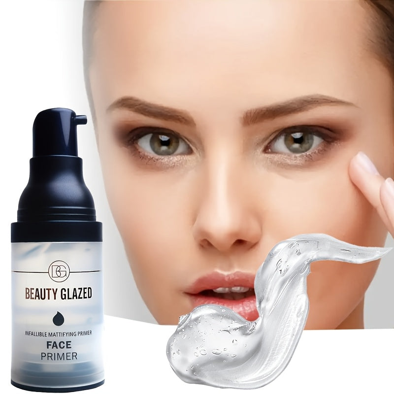 Primer de maquillaje hidratante para mujer, control de grasa, fórmula refrescante transparente