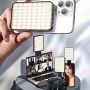 Rechargeable LED Ring Light with Magnetic Attachment and 3 Light Modes for Smartphone Photography and Video Conferencing
