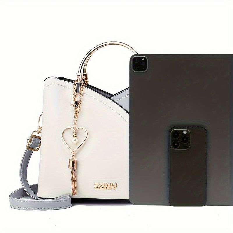 Onalar kuni sovg'asi: zamonaviy onalar uchun qarama-qarshi ranglarda uslubiy kichik yelka sumkasi, Pasxa uchun mukammal.