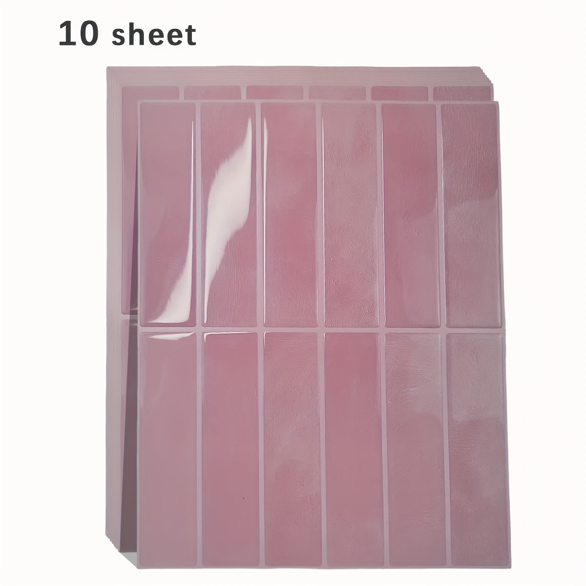 5Pcs 3D Self-Adhesive Wall Tiles Waterproof Heat-Resistant Bathroom Kitchen Backsplash