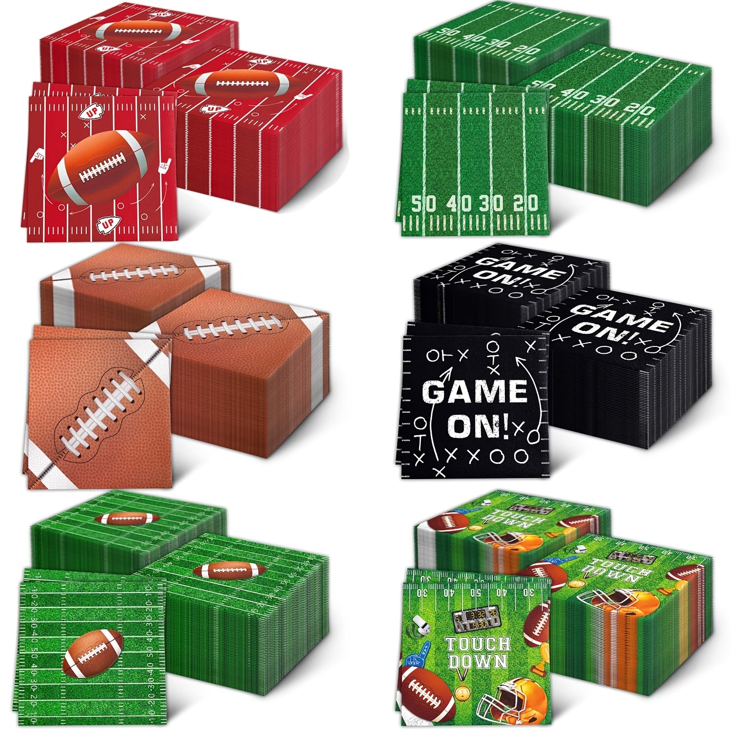 Servilletas temáticas de fútbol para eventos deportivos y fiestas Pack de 20