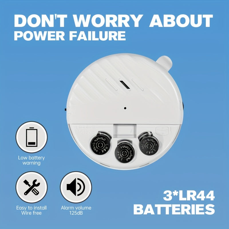 Vibration Alarm Sensor 125dB Glass Breakage Anti-theft Security Earthquake Warning Home Safety