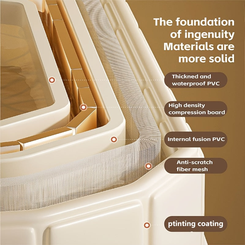 Portable Folding Bathtub with Lid for Home Balcony Patio Use