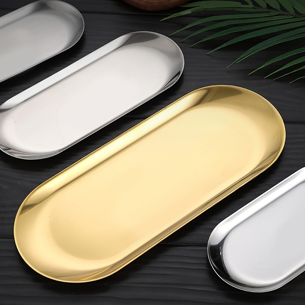Stainless Steel Dessert Plate with Cartoon Pattern for Snacks and Fruit