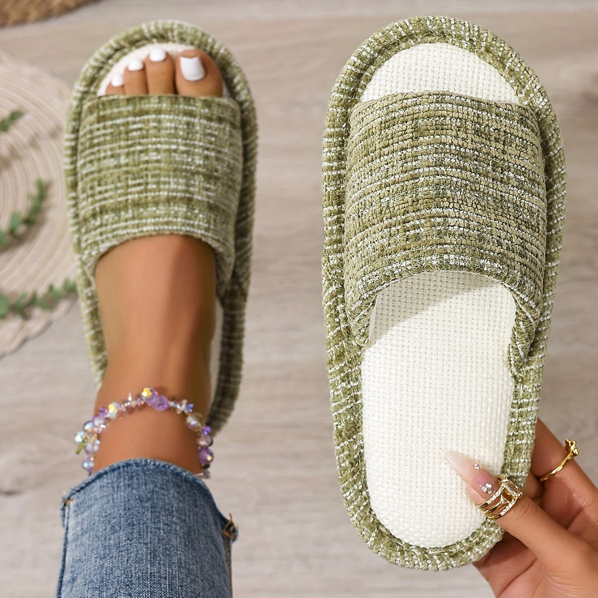 Women's Flat Slippers Soft Bottom Breathable Indoor Outdoor Casual Shoes 5 Colors