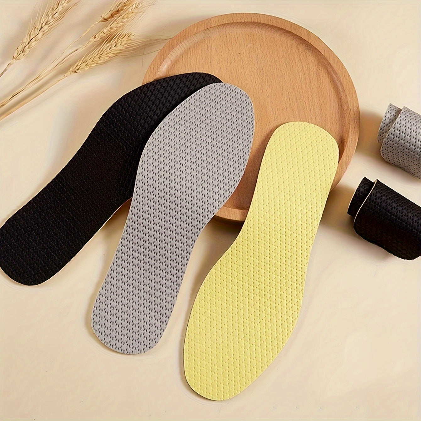 Unisex Ultra-Thin Latex Insoles Comfort Soft Shock Absorbent