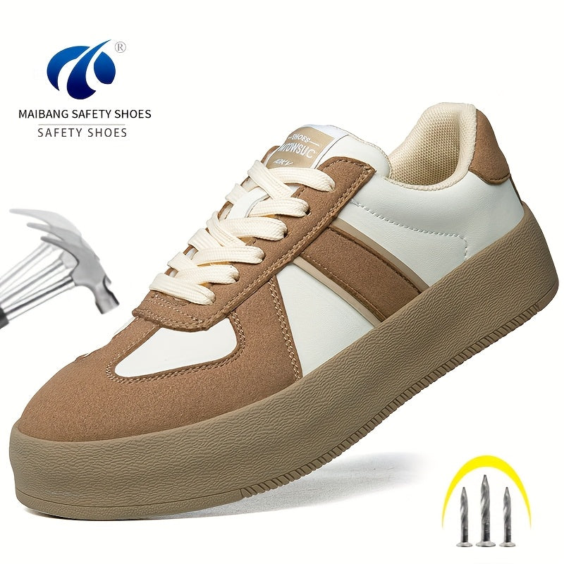 Women's Stab-Resistant Work Shoes Lightweight Breathable Steel-Free Safety Footwear