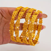 Set of 4 Alloy Cuff Bracelets for Women Open Style Fashion Jewelry Gift