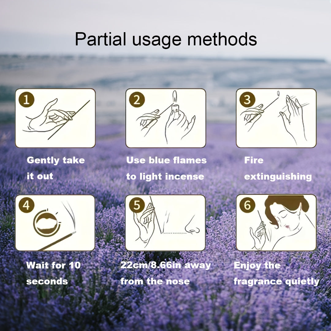 Lavender Aromatherapy Wood Sticks 22 cm for Home Decor Spa Hotel Gift