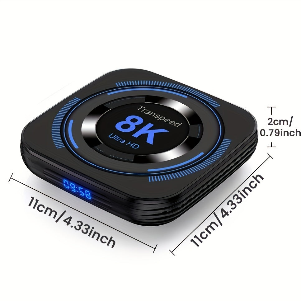 Android 12 TV Box Allwinner H618 8K 4K Dual WiFi Media Player Set-Top Box EU Plug