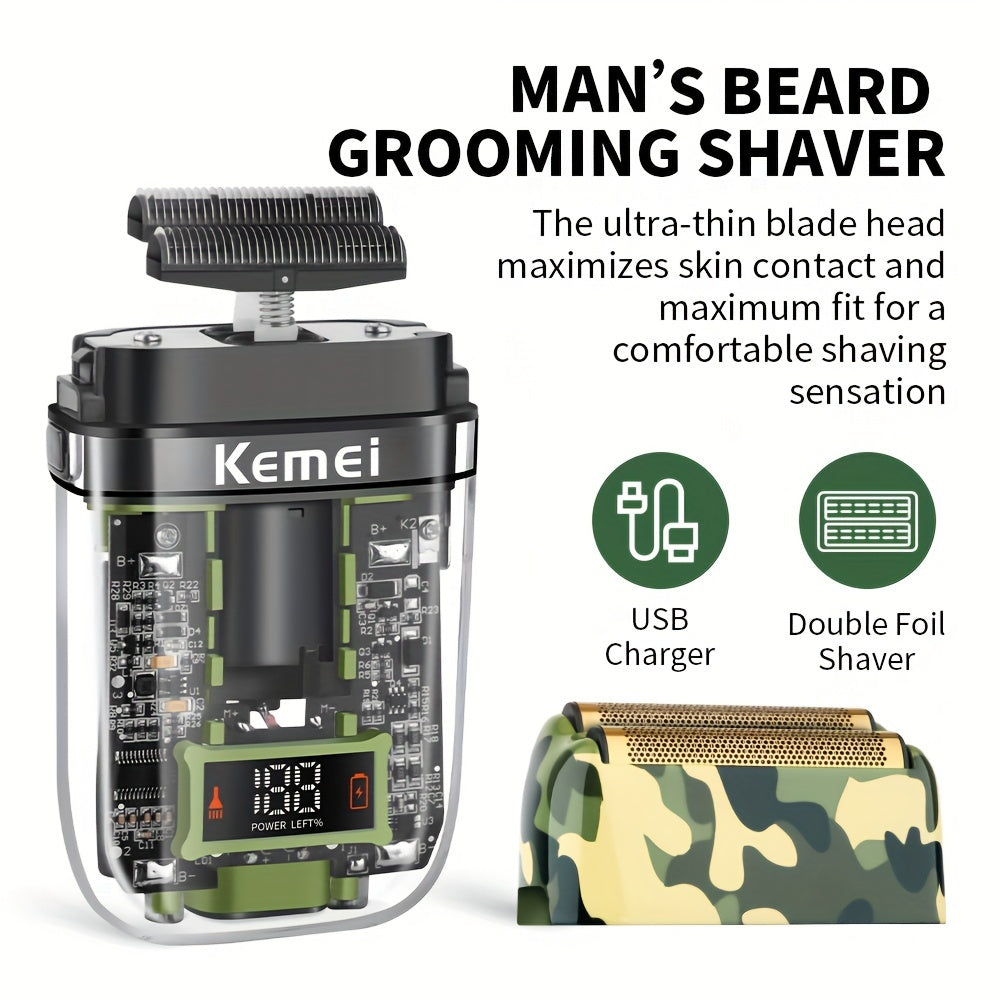 Cordless Hair Clipper Kit with USB Rechargeable Trimmer Scissors Comb Set