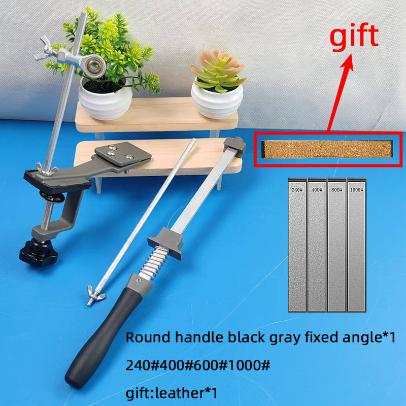 Afilador de cuchillos multifuncional con base antideslizante de ángulo fijo para cocina