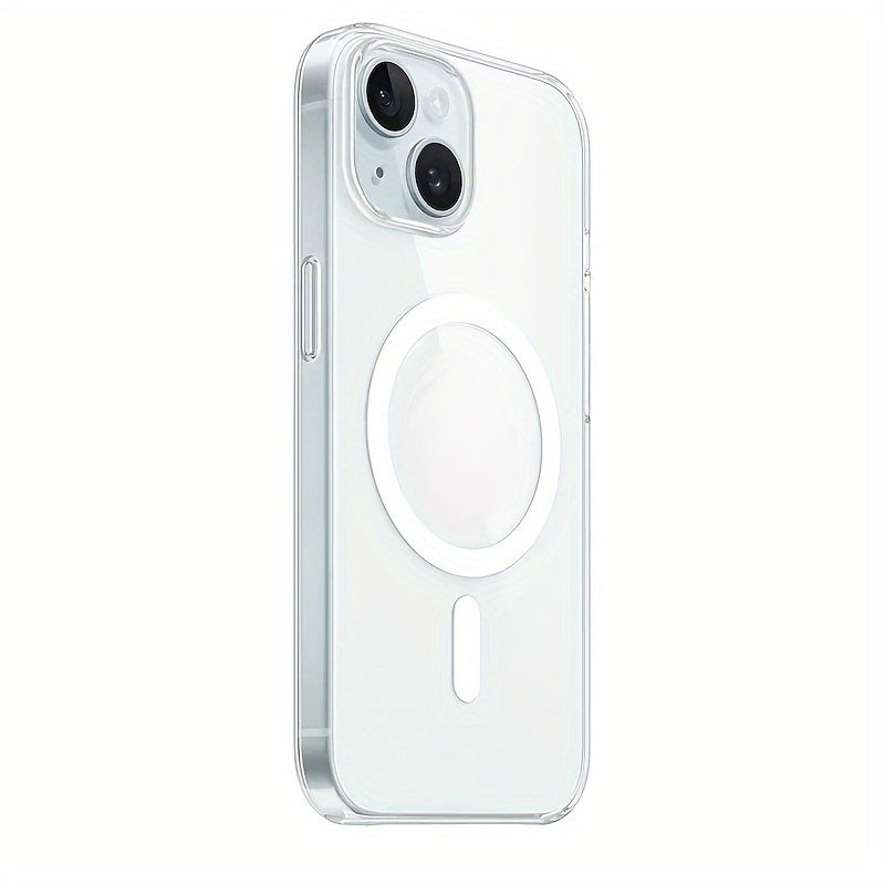 Clear Magnetic Phone Case for iPhone Wireless Charging Compatible with MagSafe