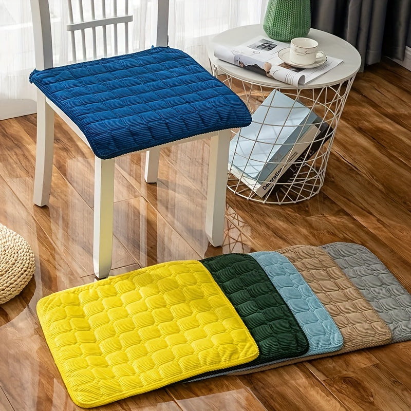 Korduroy kreslo padligi, tekislangan naqshli, sirg‘almas bog‘lamlar, 44.98cm