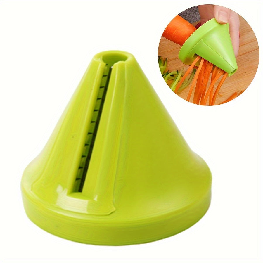 Kitchen Spiralizer for Zucchini Noodles and Vegetable Grating Green Plastic