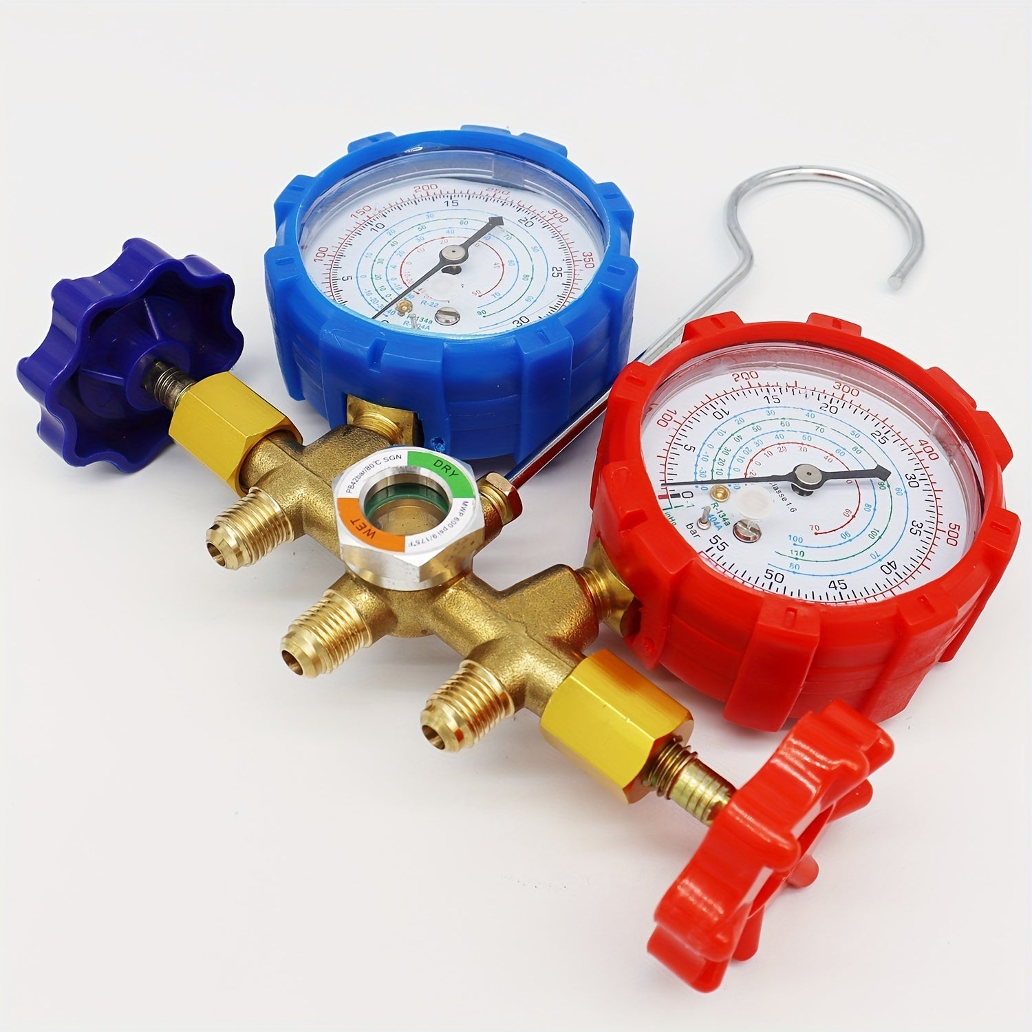 High-Quality Fluorine Meter Set with R410A Adapter for HVAC Use