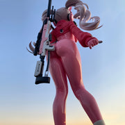 Розовая аниме-воительница, фигурка 18+ ПВХ, коллекционная для дома отаки, настольная экспозиция