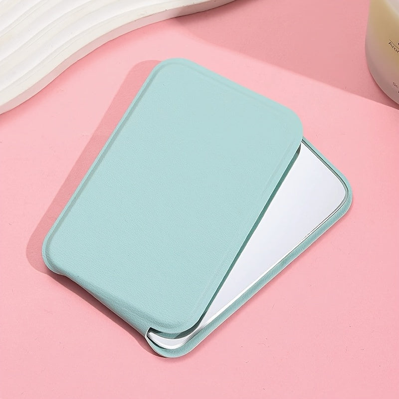 Portable Glass Makeup Mirror for Women Folding Travel Compact Tabletop