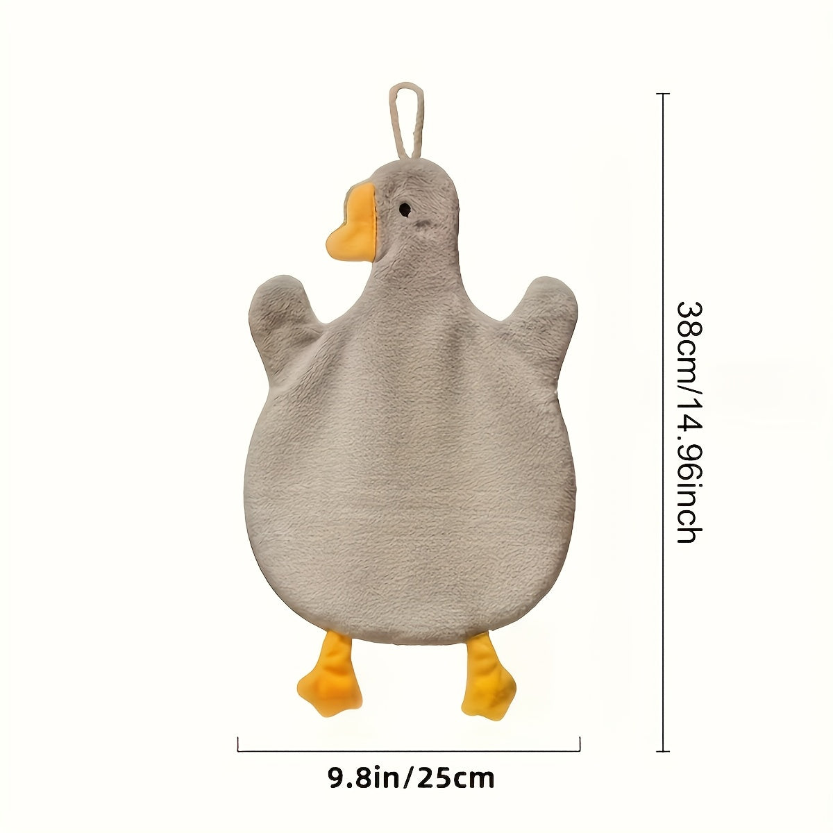 Cartoon Duck Hand Towel Soft Polyester Terry Cloth Kitchen Bathroom Bedroom Hanging Design