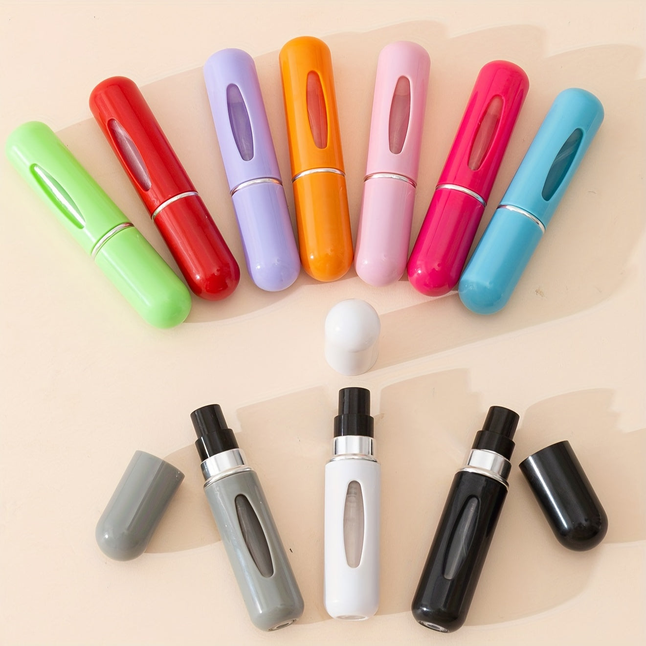 10 Pack 5ml Portable Perfume Atomizers Refillable Spray Bottles for Travel Oil Cologne